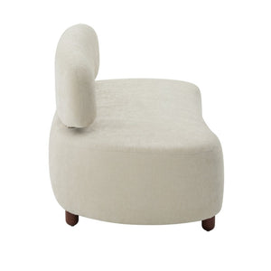 English Elm Lunara Sculptural Chenille Sofa with Oval Back and Deep Seat for Modern Living Rooms N773P469354B