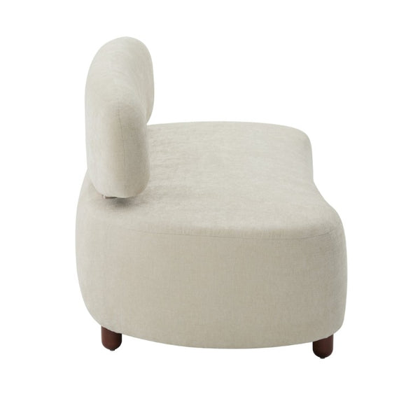 English Elm Lunara Sculptural Chenille Sofa with Oval Back and Deep Seat for Modern Living Rooms N773P469354B