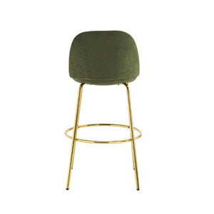 English Elm Rio Claro Velvet Barstools with Gold Frame Set of 2 for Kitchen Island or Pub Counter N775P268026N