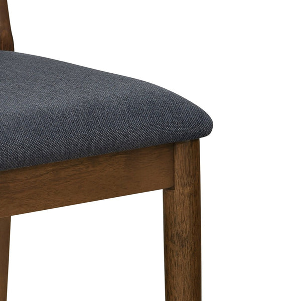 English Elm Arno Walnut Rubberwood Counter Stools with Woven Rope Back and Charcoal Seat Set of 4 N775P366302B-S4