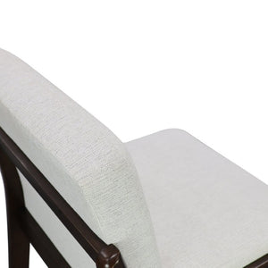 English Elm Eli Rubberwood Barstools Set of 2 Padded Seats Walnut-Toned Frame for Kitchen Islands Dark Walnut N775P372299D