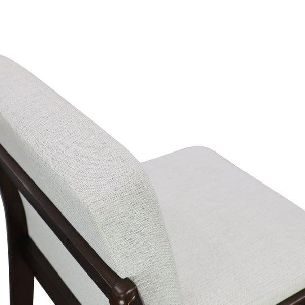 English Elm Eli Rubberwood Barstools Set of 2 Padded Seats Walnut-Toned Frame for Kitchen Islands Dark Walnut N775P372299D