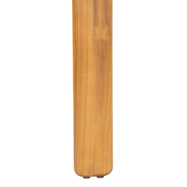 English Elm Kaja Solid Acacia Outdoor Dining Table with Slat Top and Teak Grain Finish N775P374500T