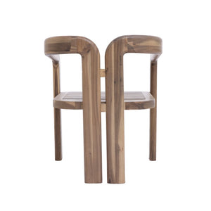 English Elm Kesden Solid Acacia Outdoor Dining Chairs with Cushions Rot Resistant Set of 2 N775P385672N