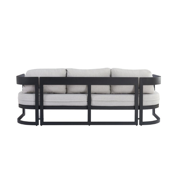 English Elm Elvis Outdoor Three Seat Sofa Powder Coated Aluminum Frame with Olefin Cushions N775P385798G