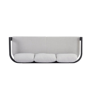 English Elm Elvis Outdoor Three Seat Sofa Powder Coated Aluminum Frame with Olefin Cushions N775P385798G