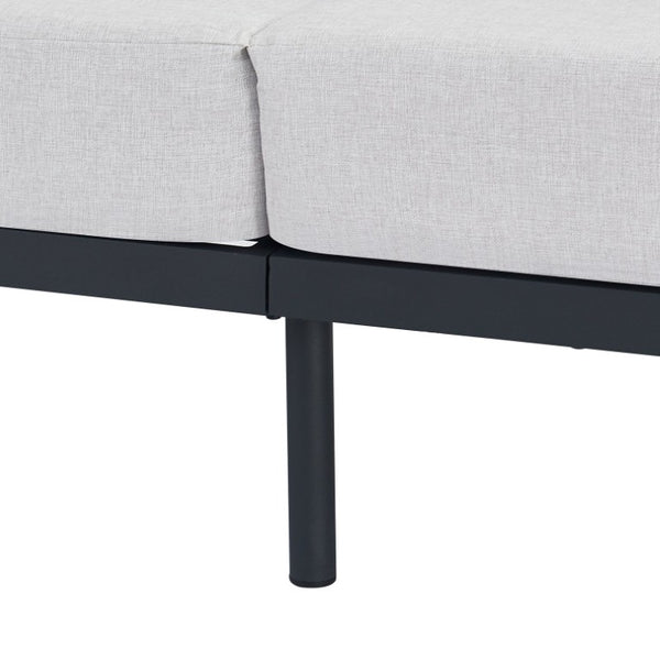 English Elm Elvis Outdoor Three Seat Sofa Powder Coated Aluminum Frame with Olefin Cushions N775P385798G