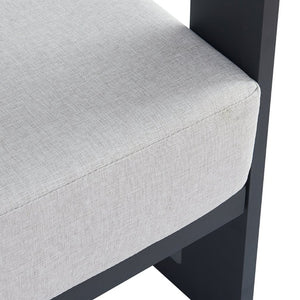 English Elm Elvis Outdoor Three Seat Sofa Powder Coated Aluminum Frame with Olefin Cushions N775P385798G