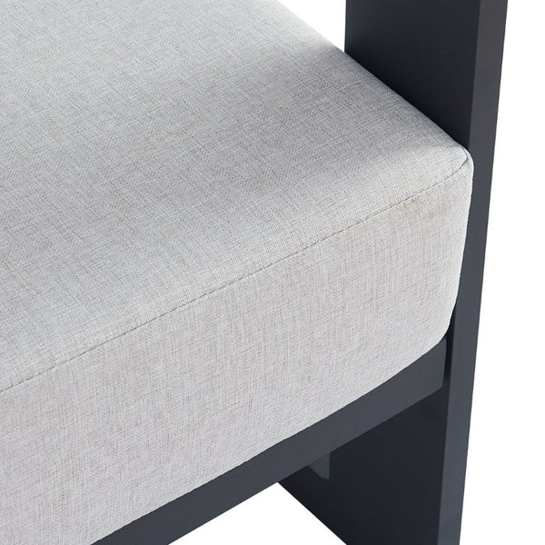 English Elm Elvis Outdoor Three Seat Sofa Powder Coated Aluminum Frame with Olefin Cushions N775P385798G