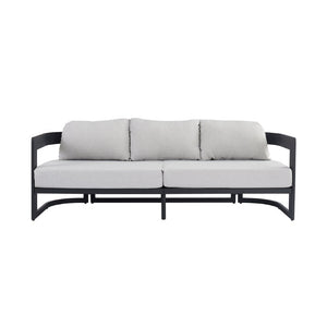 English Elm Elvis Outdoor Three Seat Sofa Powder Coated Aluminum Frame with Olefin Cushions N775P385798G
