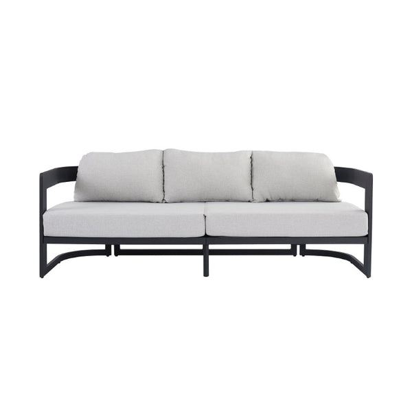 English Elm Elvis Outdoor Three Seat Sofa Powder Coated Aluminum Frame with Olefin Cushions N775P385798G