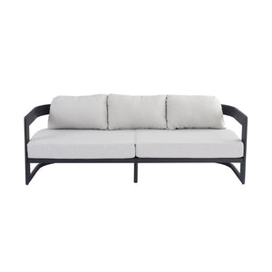 English Elm Elvis Outdoor Three Seat Sofa Powder Coated Aluminum Frame with Olefin Cushions N775P385798G