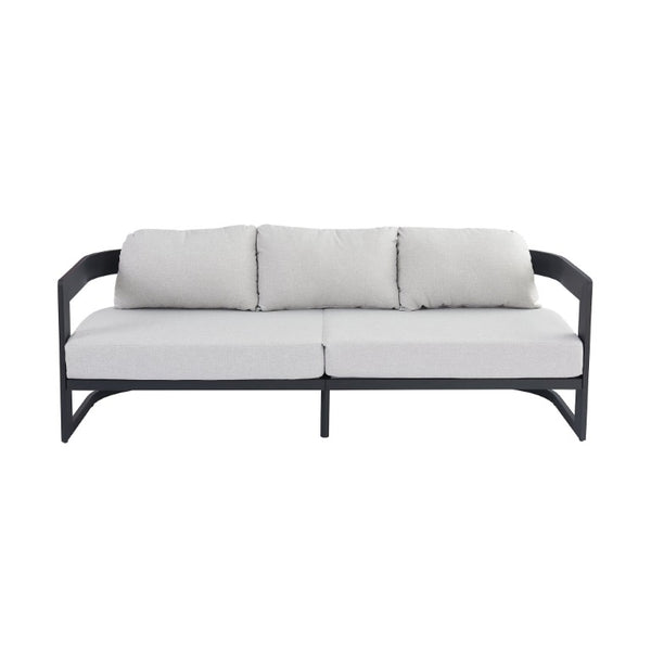 English Elm Elvis Outdoor Three Seat Sofa Powder Coated Aluminum Frame with Olefin Cushions N775P385798G