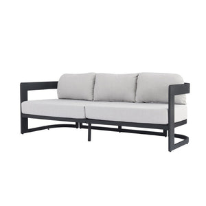 English Elm Elvis Outdoor Three Seat Sofa Powder Coated Aluminum Frame with Olefin Cushions N775P385798G