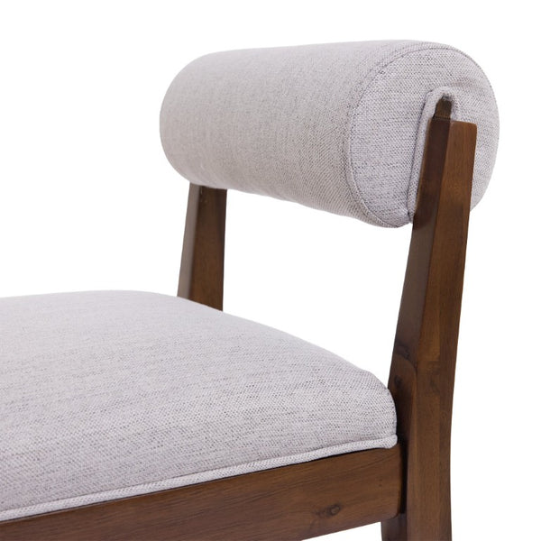 English Elm Elowen Rubberwood Counter Stools Sand Fabric Cylindrical Backrest for Kitchen Islands Set of 2 N775P386408D
