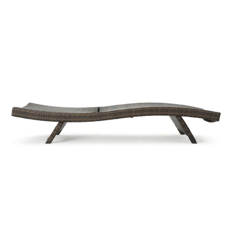 English Elm Salem Outdoor PE Wicker Chaise Lounge with Adjustable Recline for Patio Poolside N775P392603M