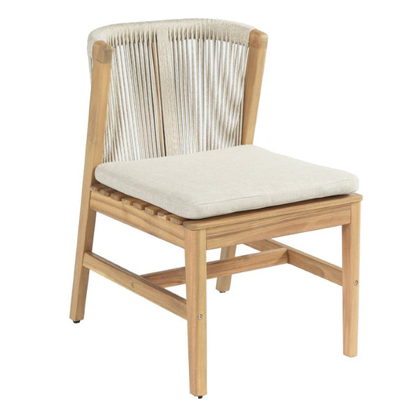 English Elm Louie Outdoor Acacia Wood 9 Piece Dining Set with Hand Woven Rope Chairs for Patios N775P395136B-8_N775P367562G