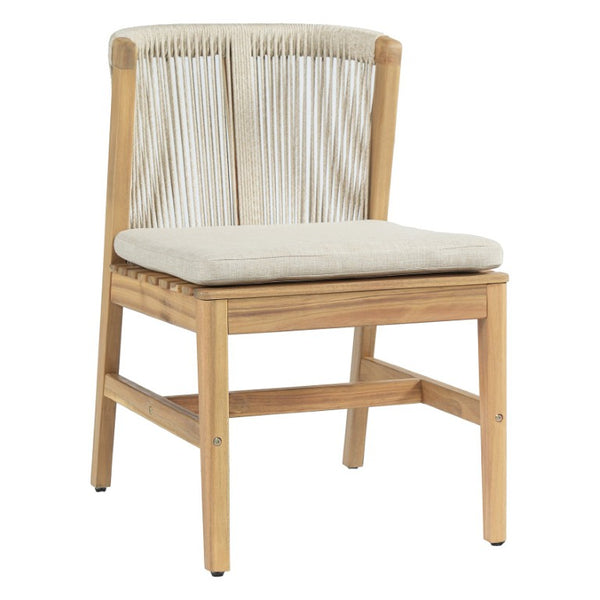 English Elm Louie Outdoor Acacia Wood 9 Piece Dining Set with Hand Woven Rope Chairs for Patios N775P395136B-8_N775P367562G