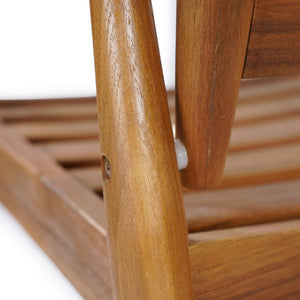 English Elm Wingate Solid Acacia Wood Outdoor Dining Set Seats Six with Slatted Armchairs N775P402299T-6_N775P235144T