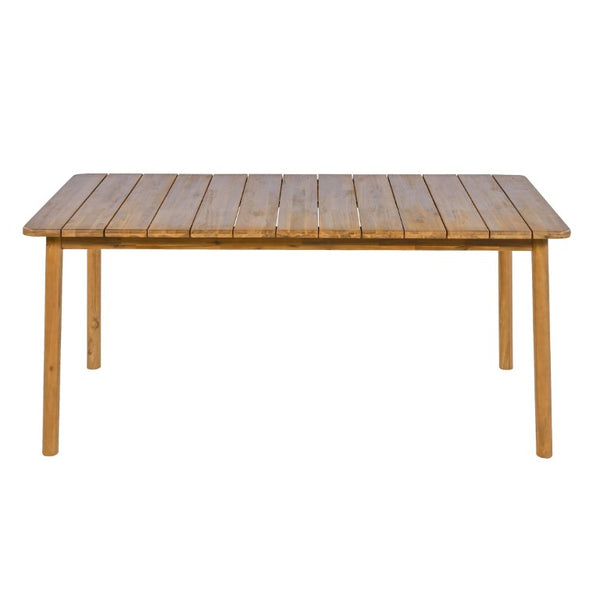 English Elm Wingate Solid Acacia Wood Outdoor Dining Set Seats Six with Slatted Armchairs N775P402299T-6_N775P235144T