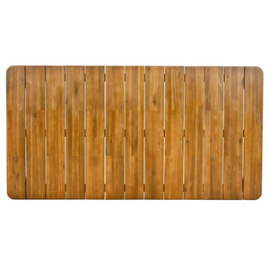 English Elm Wingate Solid Acacia Wood Outdoor Dining Set Seats Six with Slatted Armchairs N775P402299T-6_N775P235144T