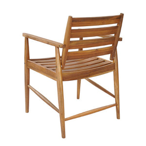 English Elm Wingate Outdoor Solid Acacia Wood 9 Piece Patio Dining Set with Eight Armchairs N775P402299T-8_N775P367562T