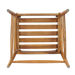 English Elm Wingate Outdoor Slatted Acacia Wood Dining Chairs Teak Finish Patio Set of 2 N775P402299T