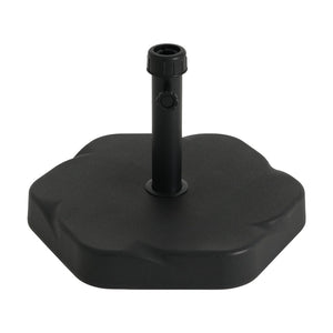 English Elm Hex Concrete Core Resin Patio Umbrella Base 65 Pound Weather Resistant Stand N775P407209B