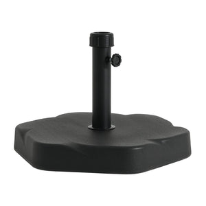 English Elm Hex Concrete Core Resin Patio Umbrella Base 65 Pound Weather Resistant Stand N775P407209B