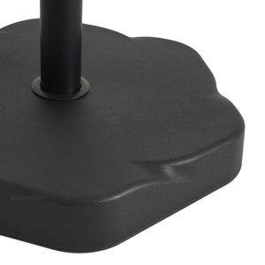 English Elm Hex Concrete Core Resin Patio Umbrella Base 65 Pound Weather Resistant Stand N775P407209B