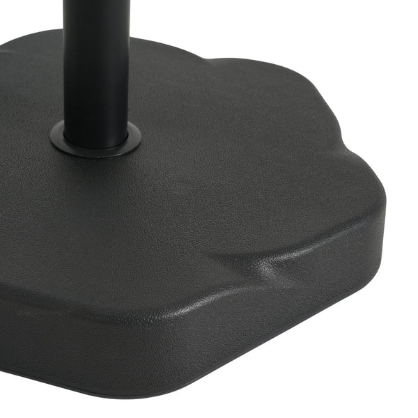 English Elm Hex Concrete Core Resin Patio Umbrella Base 65 Pound Weather Resistant Stand N775P407209B