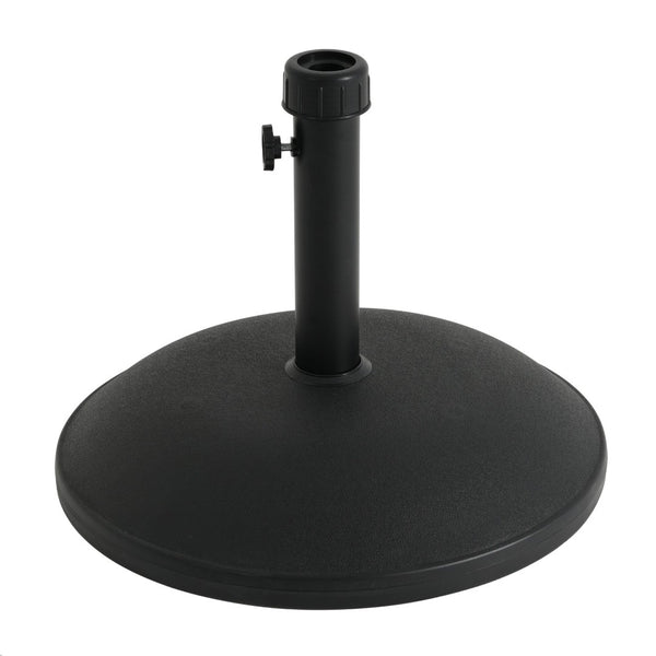 English Elm Ander Outdoor Patio Umbrella Base Heavy Duty Concrete Core Resin UV Resistant N775P407219B