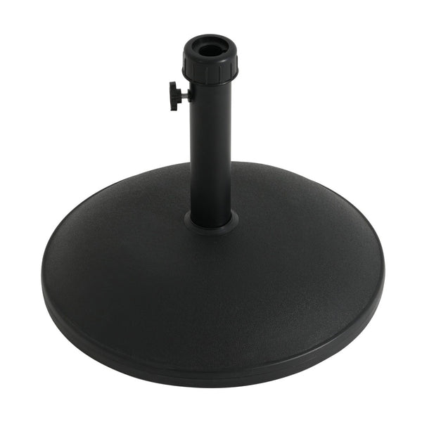 English Elm Ander Outdoor Patio Umbrella Base Heavy Duty Concrete Core Resin UV Resistant N775P407219B