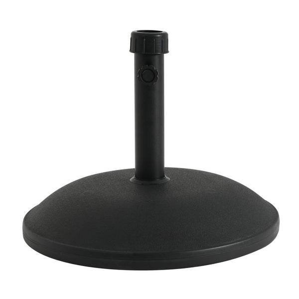 English Elm Ander Outdoor Patio Umbrella Base Heavy Duty Concrete Core Resin UV Resistant N775P407219B