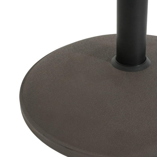 English Elm Ander Outdoor Round Umbrella Base with Concrete Core and Uv Resistant Resin Shell Brown N775P407222A