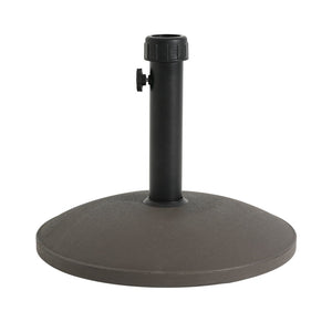 English Elm Ander Outdoor Round Umbrella Base with Concrete Core and Uv Resistant Resin Shell Brown N775P407222A