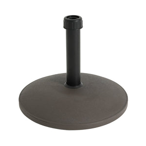 English Elm Ander Outdoor Round Umbrella Base with Concrete Core and Uv Resistant Resin Shell Brown N775P407222A