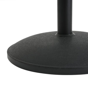 English Elm Ander Outdoor Round Umbrella Base with Concrete Core and Uv Resistant Resin Shell Black N775P407222B