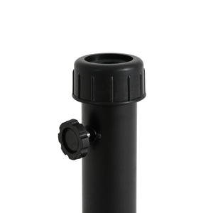 English Elm Ander Outdoor Round Umbrella Base with Concrete Core and Uv Resistant Resin Shell Black N775P407222B
