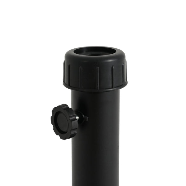 English Elm Ander Outdoor Round Umbrella Base with Concrete Core and Uv Resistant Resin Shell Black N775P407222B