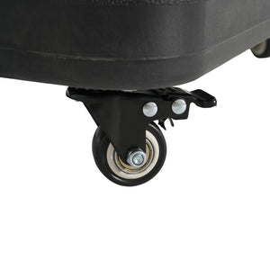 English Elm Halea Square Patio Umbrella Base 90 Pound Weighted Resin Stand with Rolling Wheels N775P407228B