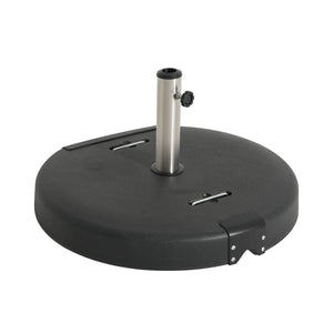 English Elm Mota Outdoor 133 Lb Concrete Resin Umbrella Base with Wheels and Carrying Handles N775P407234B