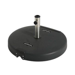 English Elm Mota Outdoor 133 Lb Concrete Resin Umbrella Base with Wheels and Carrying Handles N775P407234B