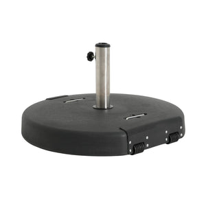 English Elm Mota Outdoor 133 Lb Concrete Resin Umbrella Base with Wheels and Carrying Handles N775P407234B