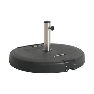 English Elm Mota Outdoor 133 Lb Concrete Resin Umbrella Base with Wheels and Carrying Handles N775P407234B