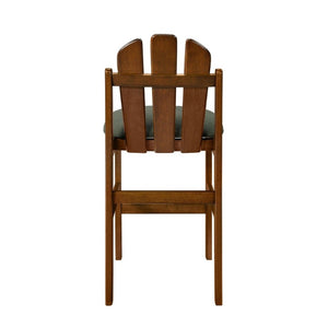 English Elm Liora Mid-Century Rubberwood Counter Stools with Upholstered Seats Set of 2 Green/Walnut N775P446339G