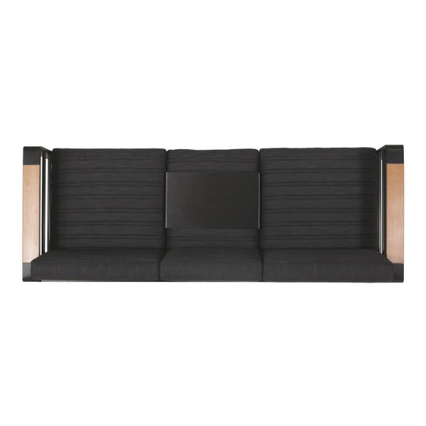 English Elm Giovanna Outdoor 3 Seat Sofa with Aluminum Frame and Slatted Wood Composite Accents N775P450867B