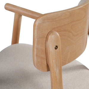 English Elm Alaya Rubberwood Counter Stools Set of 2 with Padded Seats for Kitchen Islands N775P458330N