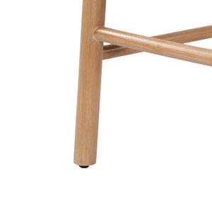 English Elm Alaya Rubberwood Counter Stools Set of 2 with Padded Seats for Kitchen Islands N775P458330N
