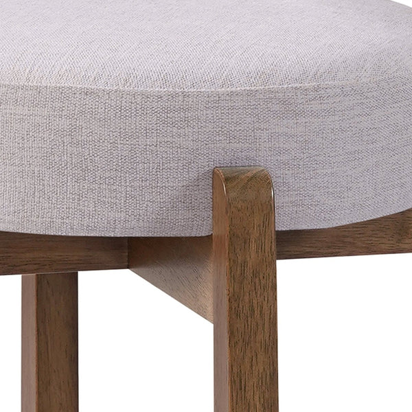 English Elm Elise Rubberwood Counter Stools Set of 2 with Ring Footrest and Linen Cushioned Seats N775P460974I